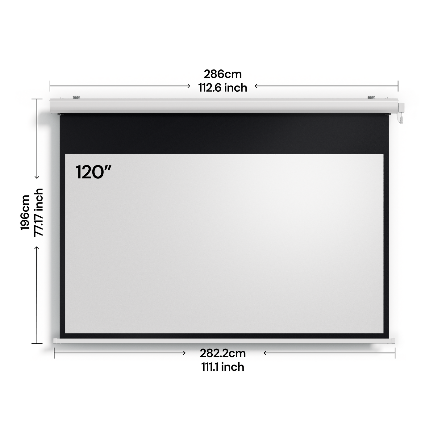 Valerion 100'' Fresnel-Umgebungslicht-abweisender Bildschirm 