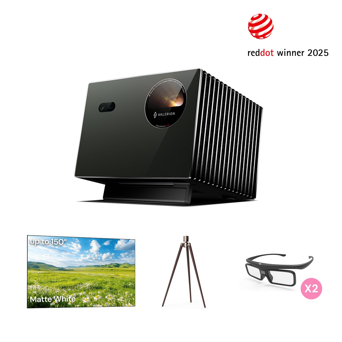AWOL Valerion Pro2+White Screen + Stand+3D glasses(EU€）