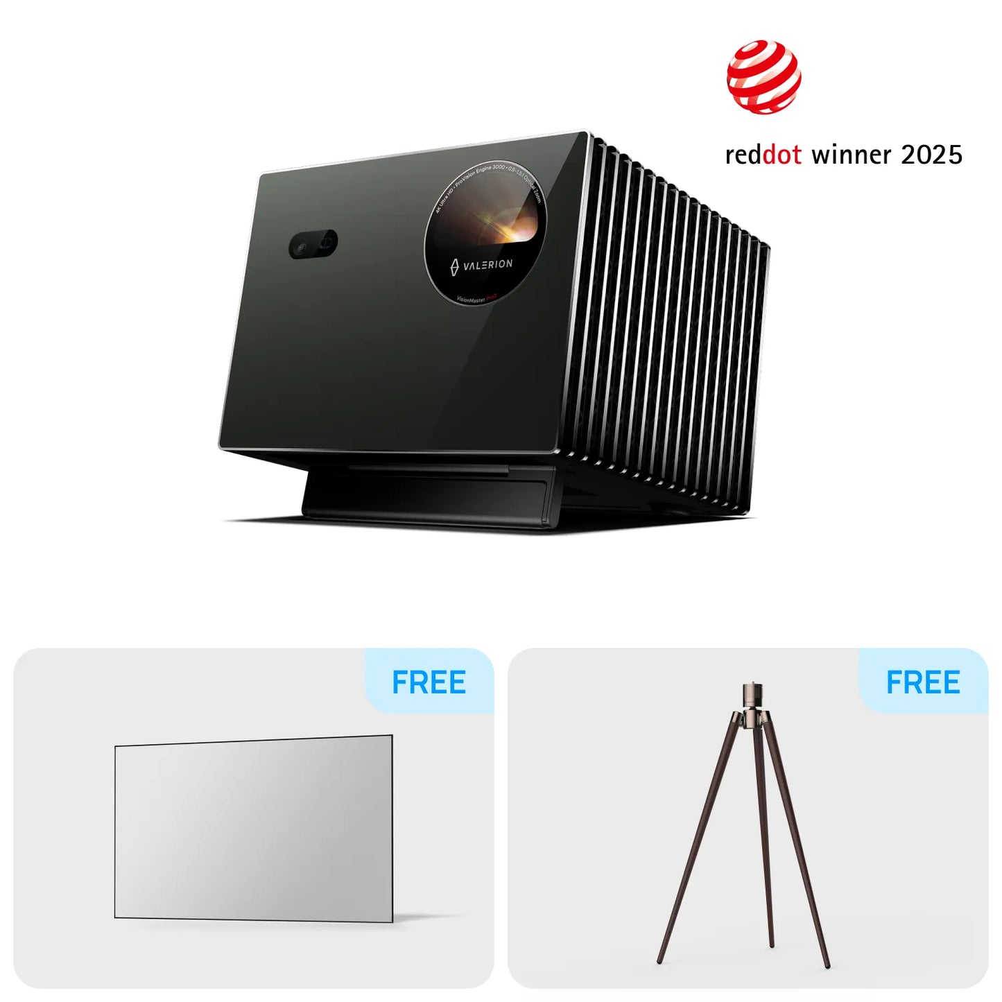 VisionMaster Pro2 + Free Matte White Screen and Tripod Stand